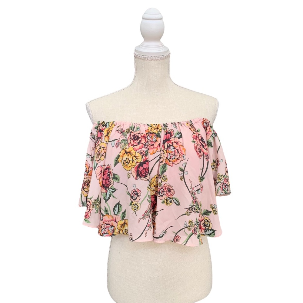 Love J Summer Floral Crop Top